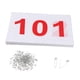 thumbnail image 1 of 100 dorsales numerados para correr del 101 al 200 con 200 pines Colamx, 1 of 8
