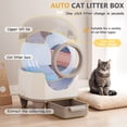 thumbnail image 5 of Homall Self-Cleaning Cat Litter Box with App Control and Safety Protection, WiFi,  Automatic, and Waste Bags, Brown, 5 of 7