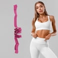 thumbnail image 4 of Unique Bargains 1 Pc Durable Yoga Mat Straps for Stretching 58.66"x1.57" Rose Red, 4 of 5