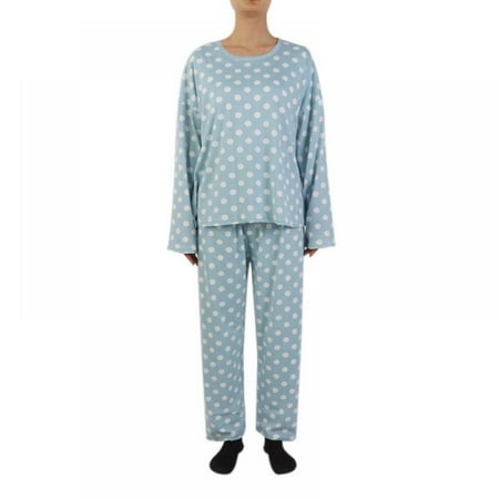 

Pajamas For Women Autumn and Winter Long Sleeve Pullover Pajamas Lovely Polka Dot Printed Cotton Sleepwear 2 piece Set M-2XL