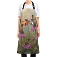 thumbnail image 5 of Kitchen Apron with 2 Pockets Adjustable waterproof Cooking Aprons for Women Men Chef Goldfinches Bird Perched on Flowers, 5 of 7