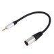thumbnail image 2 of 0.3 Meters 3.5Mm Male Jack Plug to 3 Pin Xlr Male Shielded Stereo Cable for Microphone Audio Record, 2 of 5