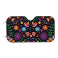 thumbnail image 7 of Balery Colorful Floral2 Windshield Sun Shade, Car Front Window Sunshade Cover ,Automotive Interior Portected Blocks Uv Rays For Car Pickup Truck Suv Accessories- Small, 7 of 7