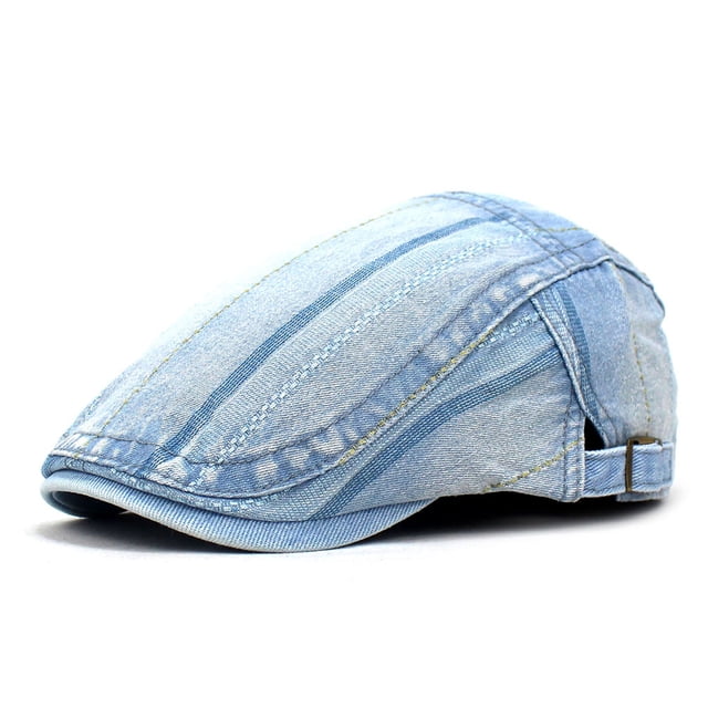 Gorra plana Gatsby Newsboy, gorra Sally, mezclilla, algodón, unisex