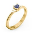 thumbnail image 3 of Bague Cœur avec Pierre de Naissance et Accents sur l'Épaule - Saphir Bleu (Septembre), 3 of 4