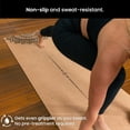 thumbnail image 3 of Cork Yoga Mat – Non-Slip, Extra-Thick Grip with Alignment Lines, Mini 72" x 24" x 0.17", Rooted Color, 3 of 7