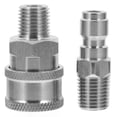 thumbnail image 1 of MOVTOTOP 1 Ensemble de Raccords à Connexion Rapide Accessoires de Laveuse Haute Pression Connecteur de Boyau Mâle Femelle Adaptateur de Boyau de Laveuse à Pression Raccord à Connexion Rapide Pièces de Laveuse à Pression, 1 of 6