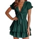 thumbnail image 1 of Vestido PRETTYGARDEN Verano 2025 Cuello en V Manga Corta M, 1 of 5