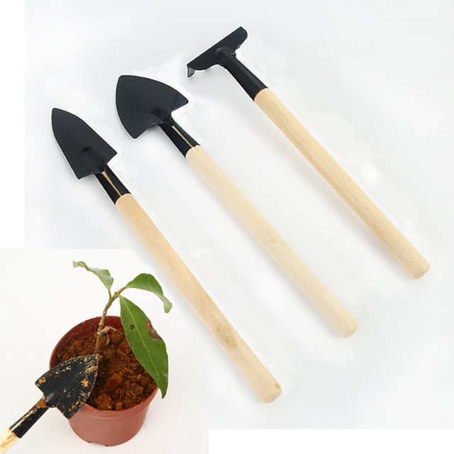 Luxshiny 3Ud Kit De Jardinería Negro Para Plantar Con Herramientas Ligeras Y Material Resistente