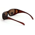 thumbnail image 3 of Polarized Fit Over Glasses Sunglasses Rectangular Frame Black Brown 63MM, 3 of 4