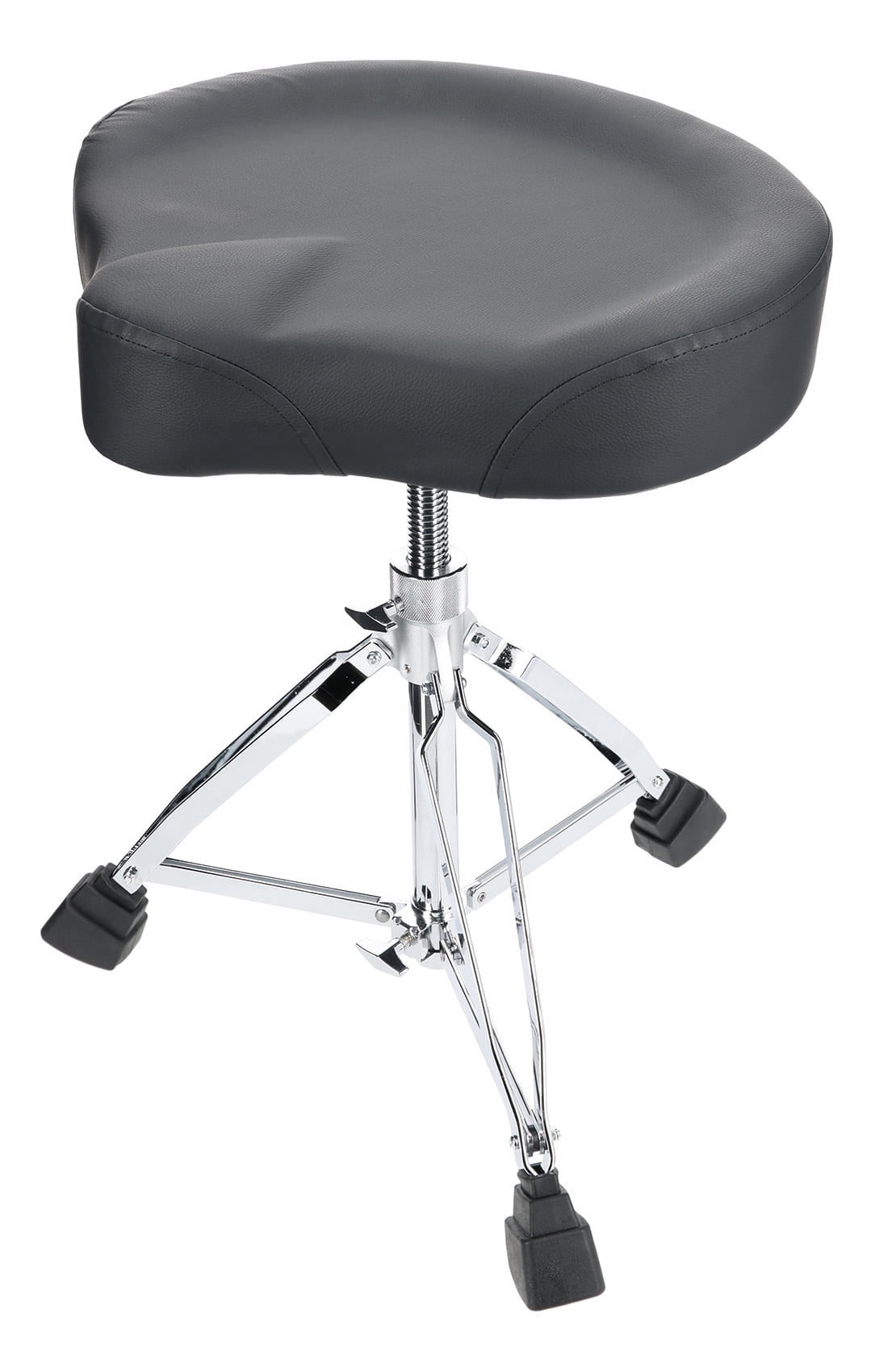 Rockville RDS60 Vegan Leather Double Braced Sturdy Drum Throne w/Lockable Height