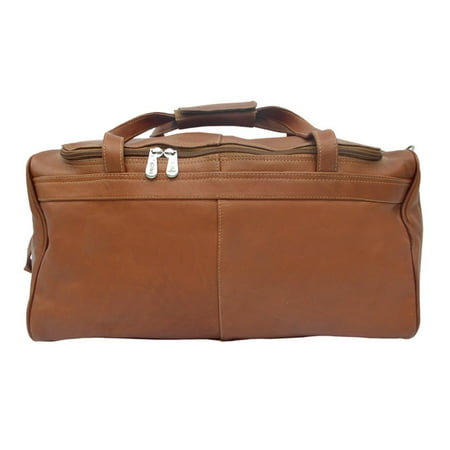 Piel Leather Travelers Select Small Duffel Bag - Saddle