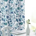 thumbnail image 6 of Printed Valance Curtains, Rod Pocket Leaf Flower Pattern Short Tier Curtain Valance, 6 of 7