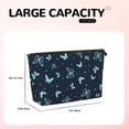 thumbnail image 4 of Picia Beautiful Butterflies Printed Leather Travel Toiletry Bag,Cosmetic Organizer, Makeup Travel Bag, Durable Travel Pouch, Compact Toiletry Bag, Travel Accessories, 4 of 6