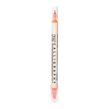 Hyacinth Pack - Memory System Twin Tip Calligraphy Pen pure orange (pack of 12)