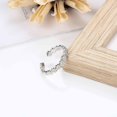 thumbnail image 3 of shiyou-1-2 Pcs Toe Rings for Womens 925 Sterling Silver Adjustable Cubic Zirconia Daisy Flower Open Cuff Simple Toe Ring Set Beach Foot Jewelry for Summer, 3 of 4