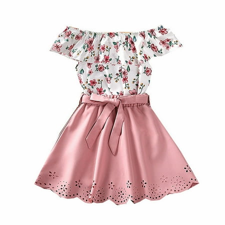 

Infant Girls Dress Printed Cute Toddler Girls Simple Style Sundress Children s Day Gifts