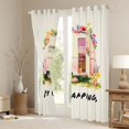 thumbnail image 3 of Erosebridal Happy Camping Blackout Curtains Set of 2 (52x84 Each),Rustic Outdoor Adventure Window Curtains For Girls Kids, 3 of 7