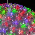 thumbnail image 5 of Alpine Corporation 13" Round Hanging Holiday Ornament with Flashing LED Lights, Multicolor, 5 of 12