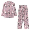 thumbnail image 7 of FOR U DESIGNS Pink Panda Pajama Sets for Women 2 Piece Button Up Shirt Womens Nightwear Sets Button Front Sleepwear Size L Long Sleeve Pants and Tops for Women, 7 of 7
