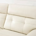 thumbnail image 6 of Jenson Leather Recliner Chair in Cream with Power Head Rest, 6 of 17