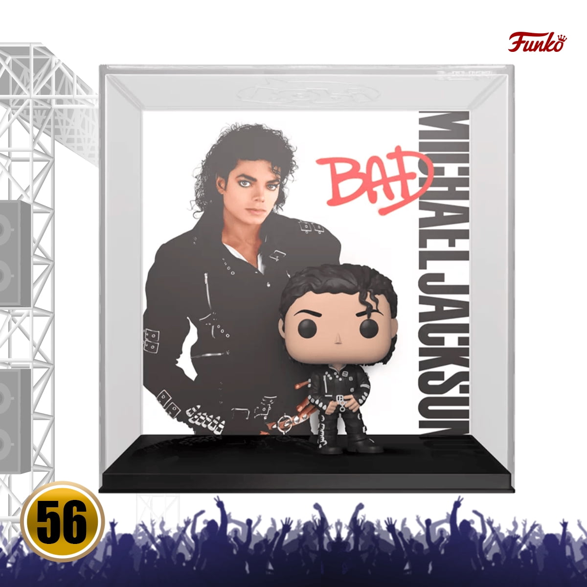 FIGURE MICHAEL JACKSON BAD【FUNKO】 FUNKO POP! COLLECTION: Michael Jackson Bad Album Vinyl