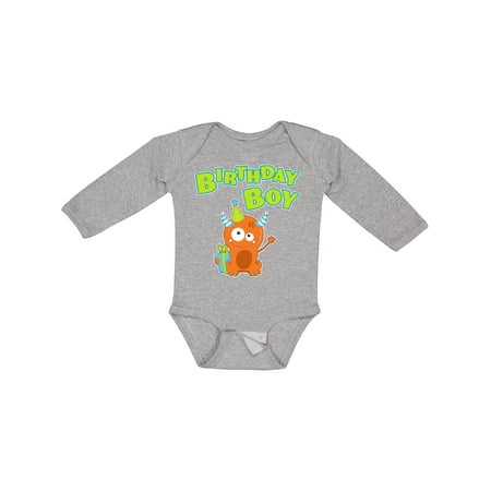 

Inktastic Birthday Boy Gift Baby Boy Long Sleeve Bodysuit