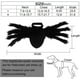 thumbnail image 4 of Disfraz de araña para perro y gato para decoración de fiesta de Halloween, disfraces de cosplay de Halloween para perros y gatos pequeños, accesorios de vestir para cachorros y gatos, simulación de terror, araña de peluche, fiesta de disfraces(M) JM, 4 of 5