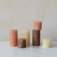 thumbnail image 3 of Creative Co-Op Creative Co-Op Unscented Face Pillar Candle, Cappuccino, 3 of 4