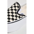 thumbnail image 3 of Vans Women's UA Classic Slip-On Stackform Sneakers, CheckerboardBlack/White SIZE 7.5, 3 of 7