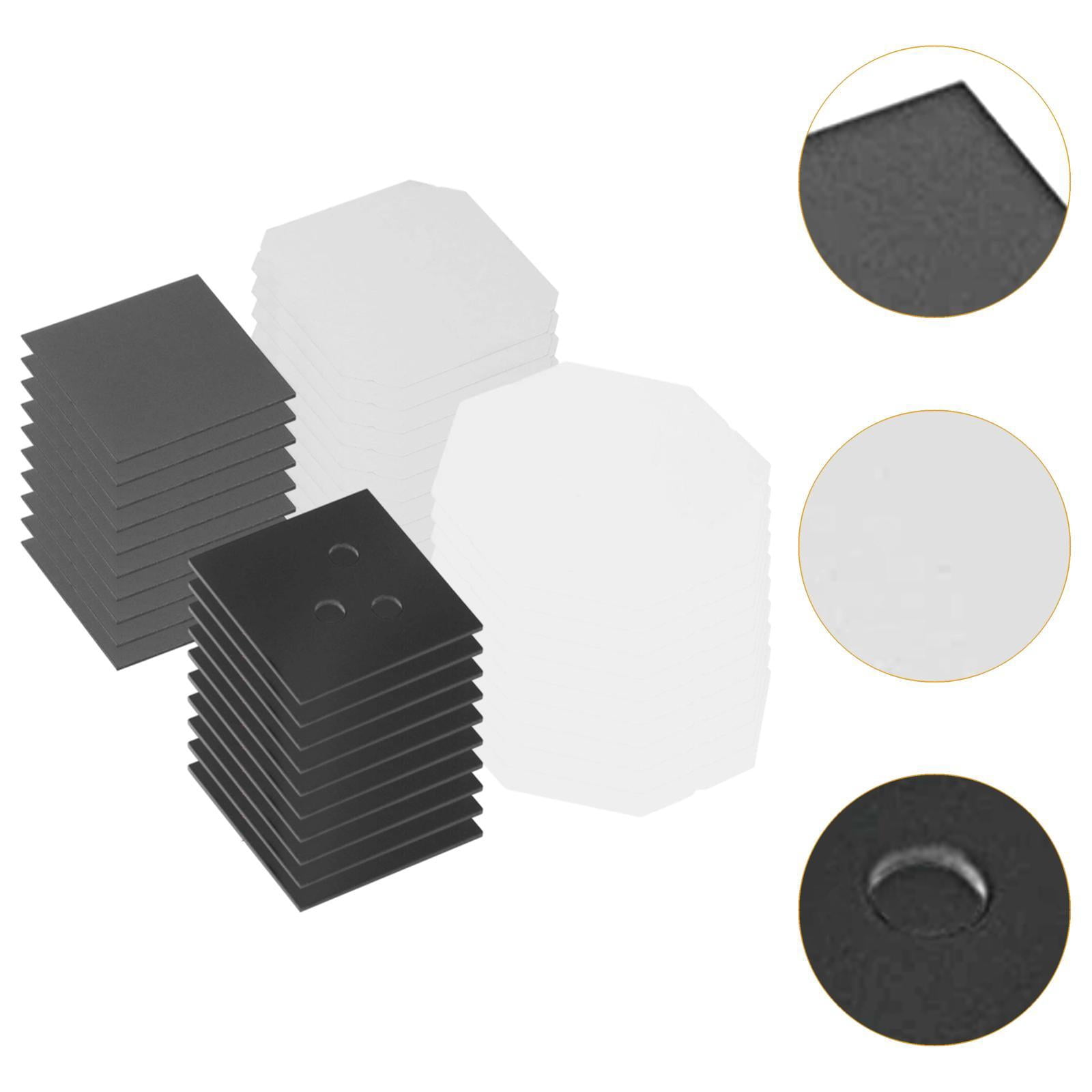 HOMYL 100 Pieces Button Maker Supplies for Button Maker Machine Button Parts Acrylic Board
