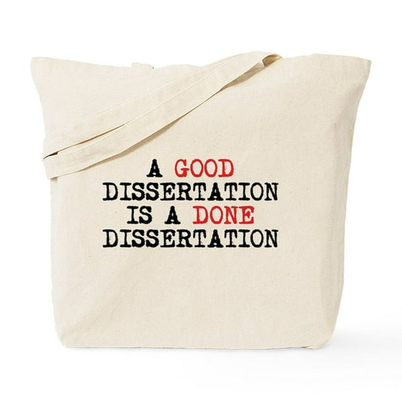 CafePress - Dissertation Tote Bag - Natural Canvas Tote Bag, Cloth Shopping Bag