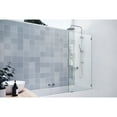 thumbnail image 3 of Glass Warehouse  58.25" x 31" Frameless Shower Bath Fixed Panel Polished Chrome Chrome Finish, 3 of 5