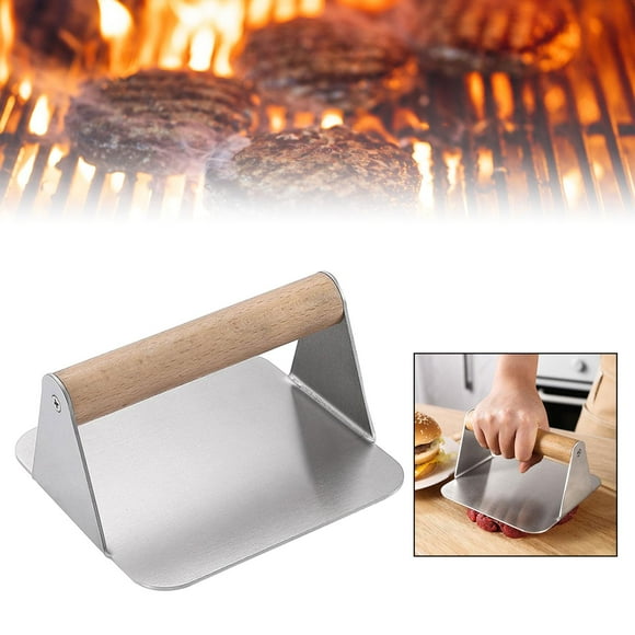 Prensa de hamburguesas BLESIY Plancha de acero inoxidable cuadrado