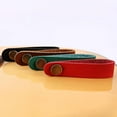 thumbnail image 5 of Faux Leather Guitar Neck Headstock Strap Holder Button Lock With Metal Fastener, 5 of 5