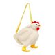 thumbnail image 1 of Bolso con forma de WhiteChickens, bolso cruzado con cremallera para mujer, bolsos de hombro bonitos de forro polar suave, 1 of 5
