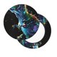 thumbnail image 2 of Balery colorful flames dinosaur Fundas de asiento para taburete de bar redondo de tela de terciopelo ajustables que protegen de arañazos y manchas para sillas de 14 a 17 pulgadas.-14 inch, 2 of 7