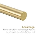 thumbnail image 3 of 1Pack Brass Round Rods, 15/32 Inch Brass Solid Round Rod Lathe Bar Stock, 200mm Length, 3 of 5