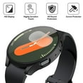 thumbnail image 4 of HOMEYA Screen Protector Case for Samsung Galaxy Watch 7 40mm, Hard PC Anti-Scratch Protective Cover with Tempered Glass, Black, 4 of 7