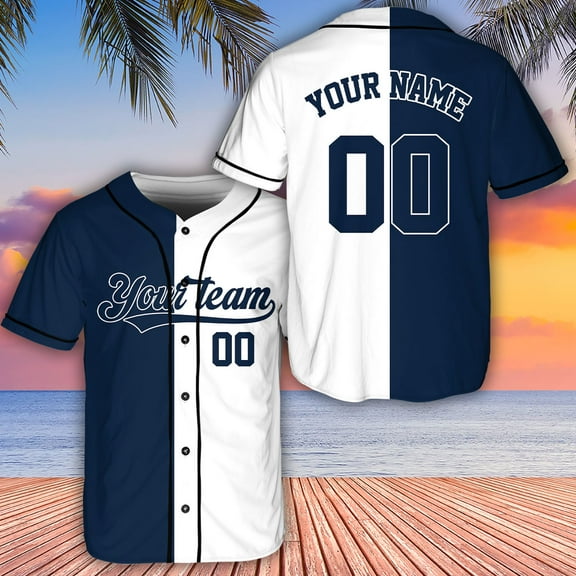 Personalized Baseball Jersey Shirt, Custom Text And Number, Group Matching Jersey, Customized Team Jersey, Gift For Baseball Lovers, Striped Jersey