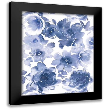 Morris, Kelsey 12x14 Black Modern Framed Museum Art Print Titled - Springtime Indigo I