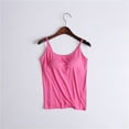 thumbnail image 2 of Usmixi Tank Top for Women Solid Summer Crewneck Sleeveless T Shirts Plus Size Yoga Sports Camisole Tanks Spaghett Strap Underwear Tops Hot Pink xxxxxxl Under $5, 2 of 6