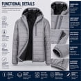 thumbnail image 4 of Mens Sherpa-Lined Hooded Puffer Jacket (Sizes, S to 2XL), 4 of 8