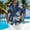 A Multicolor, variant on Mens Button Up Shirts, polo T Shirts Floral Print Hawaiian Shirts for Men Summer Beach Shirts Multicolor XL