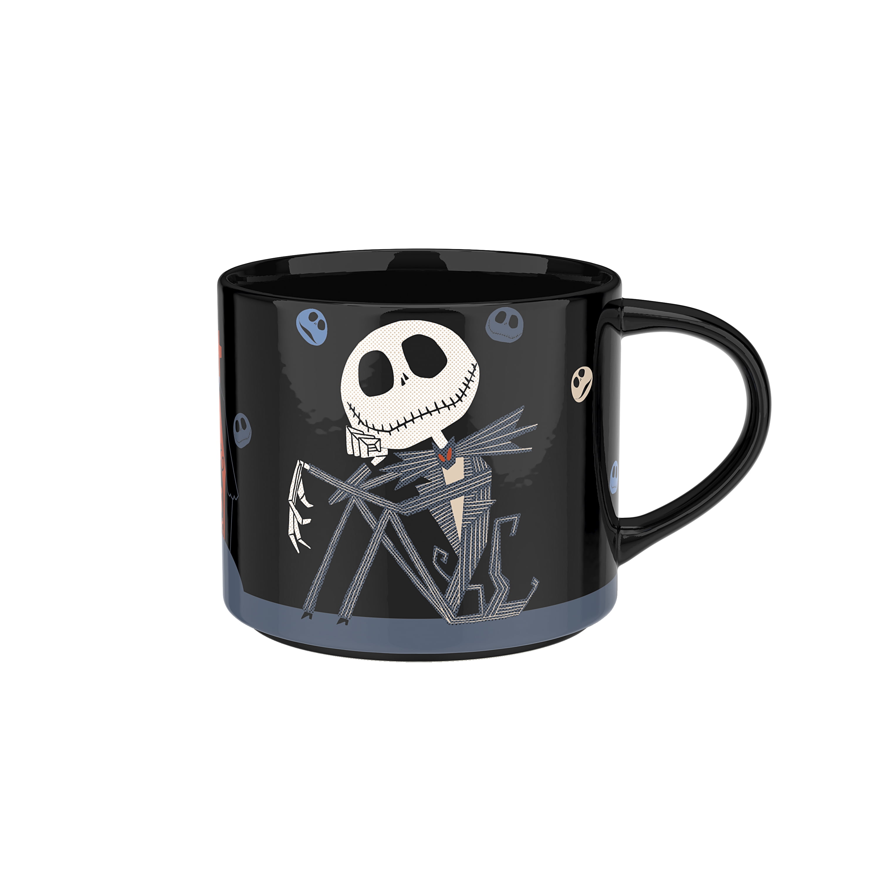 (2 pack) Zak Designs 15oz Nightmare before Christmas Color Change Ceramic Modern Mug