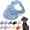 Cloud Blue, variant on Dog Canvas Baseball Cap, Adjustable Sun Protection Peaked Cap with Ear Holes for Small Medium Dogs, Outdoor Summer Beach Pet Hat (Yellow, Small)