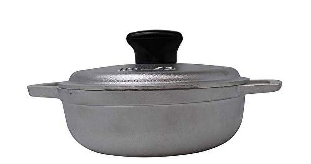 IMUSA USA Traditional Colombian Natural Caldero 3-Piece(1.5/3.5/7.0 Quart)  Dutch Oven Set, Silver, Small in 2023