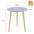 thumbnail image 4 of Mesa auxiliar Apicizon redonda 42 cm x 52 cm de madera azul grisácea, 4 of 9
