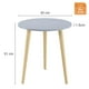 thumbnail image 4 of Mesa auxiliar Apicizon redonda 42 cm x 52 cm de madera azul grisácea, 4 of 9