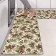 thumbnail image 2 of Kitchen Rugs Sets Of 2,Beige Christmas Pine Cone Pattern Anti Fatigue Kitchen Mat Rugs Non Slip Washable,Decorative Kitchen Floor Mats for Kitchen,Sink,Laundry,17"X47", 2 of 5